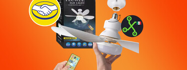 Este ventilador de techo se instala como un foco, incluye lámpara y hasta tiene control remoto: cuesta solo 233 pesos en Mercado Libre 