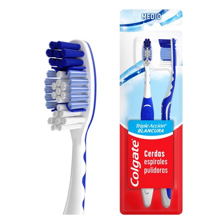 Colgate Triple Accion Cerdas Medias