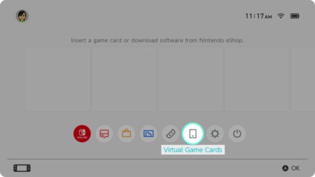 virtual game card