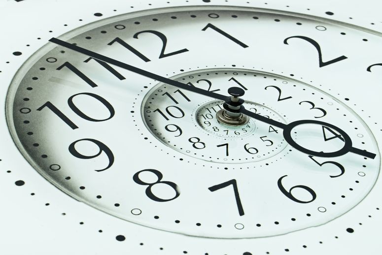 Tiempo en un reloj
