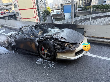 Ferrari 458 Quemado