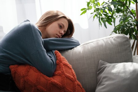Triste Joven En Casa