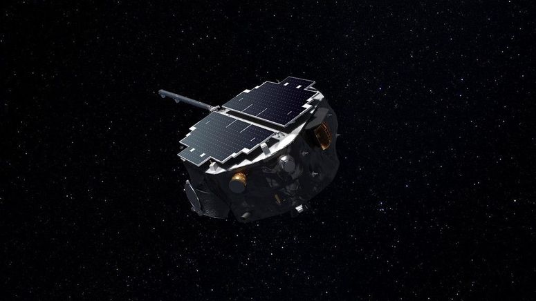 Ilustración del satélite IMAP en el espacio. 
