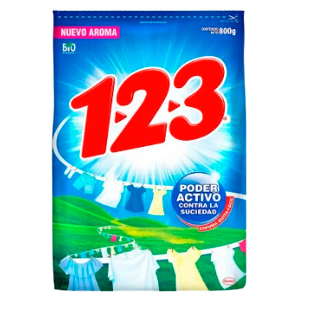 1 2 3 detergente