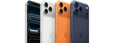 Poderoso celular con tres cámaras y cuerpo de aluminio. Es de los pocos en color naranja  