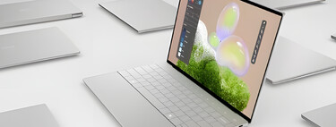 Laptop Dell con procesador Intel y Windows 11. Tiene pantalla con tecnología OLED, como los celulares