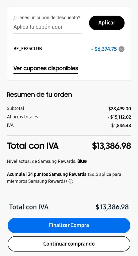 Canjear Cupon Samsung Mexico