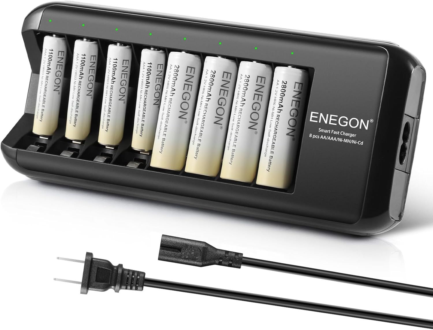 Cargador de baterías recargables Enegon