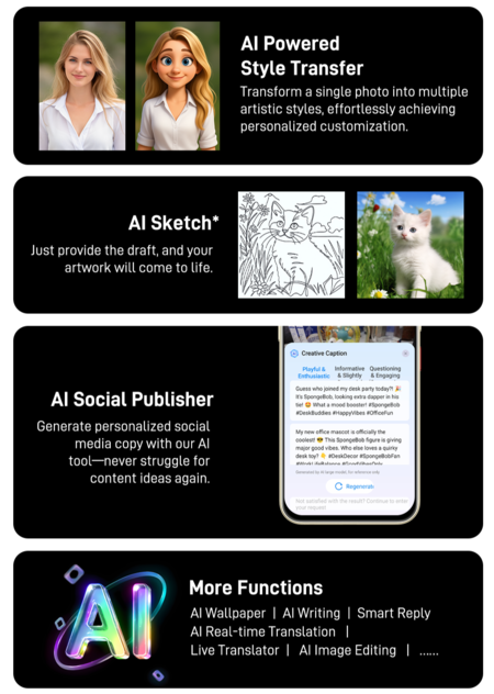Nubia V80 Ai Functions
