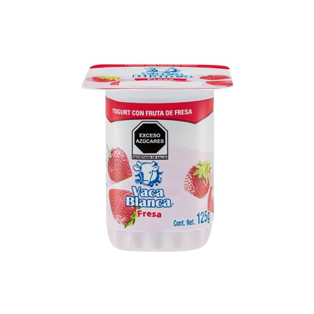 Vaca Blanca Yogurt Con Fruta De Fresa