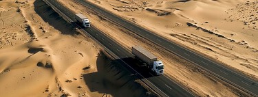La pista recta más larga del mundo es un auténtico desafío mental: 240 km sin curvas, en el desierto y con tráfico de trailers