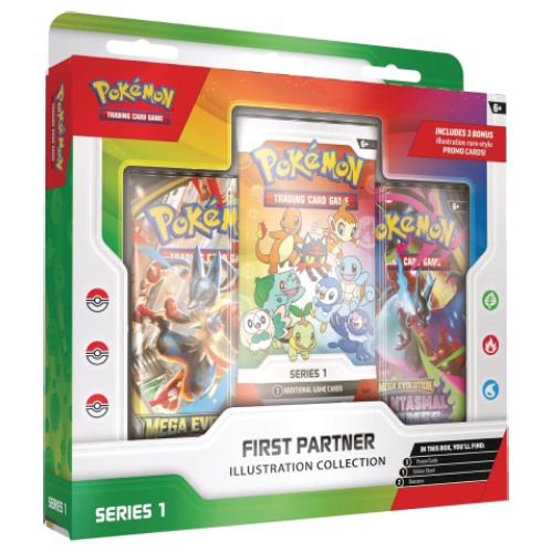 Preventa - Pokémon TCG: First Partner Illustration Collection Series 1 (lanzamiento por confirmar)