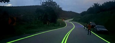 Malasia prueba pintura que brilla en la oscuridad en carreteras: una alternativa al alumbrado, pero con un gran problema