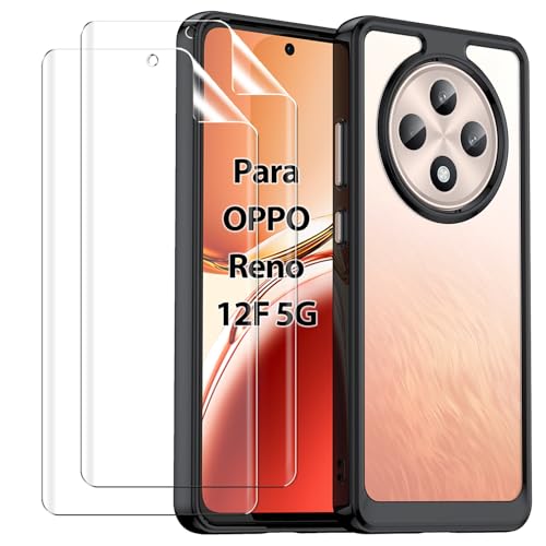 PENGPAI Mica + Funda para OPPO Reno 12 F 5G 