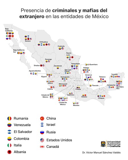 Mapa De Organizaciones Criminales Mexico
