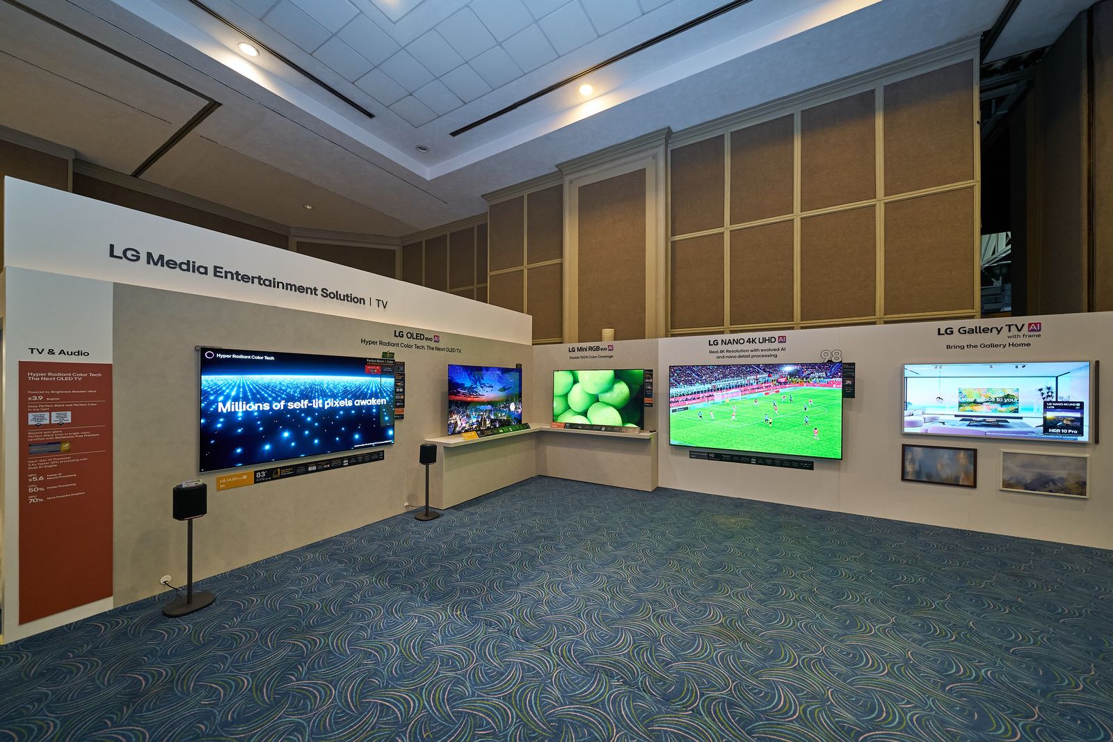 Los distintos tipos de pantalla que LG distribuir en 2026.