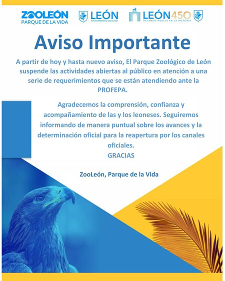 Comunicado Leon Zoologico