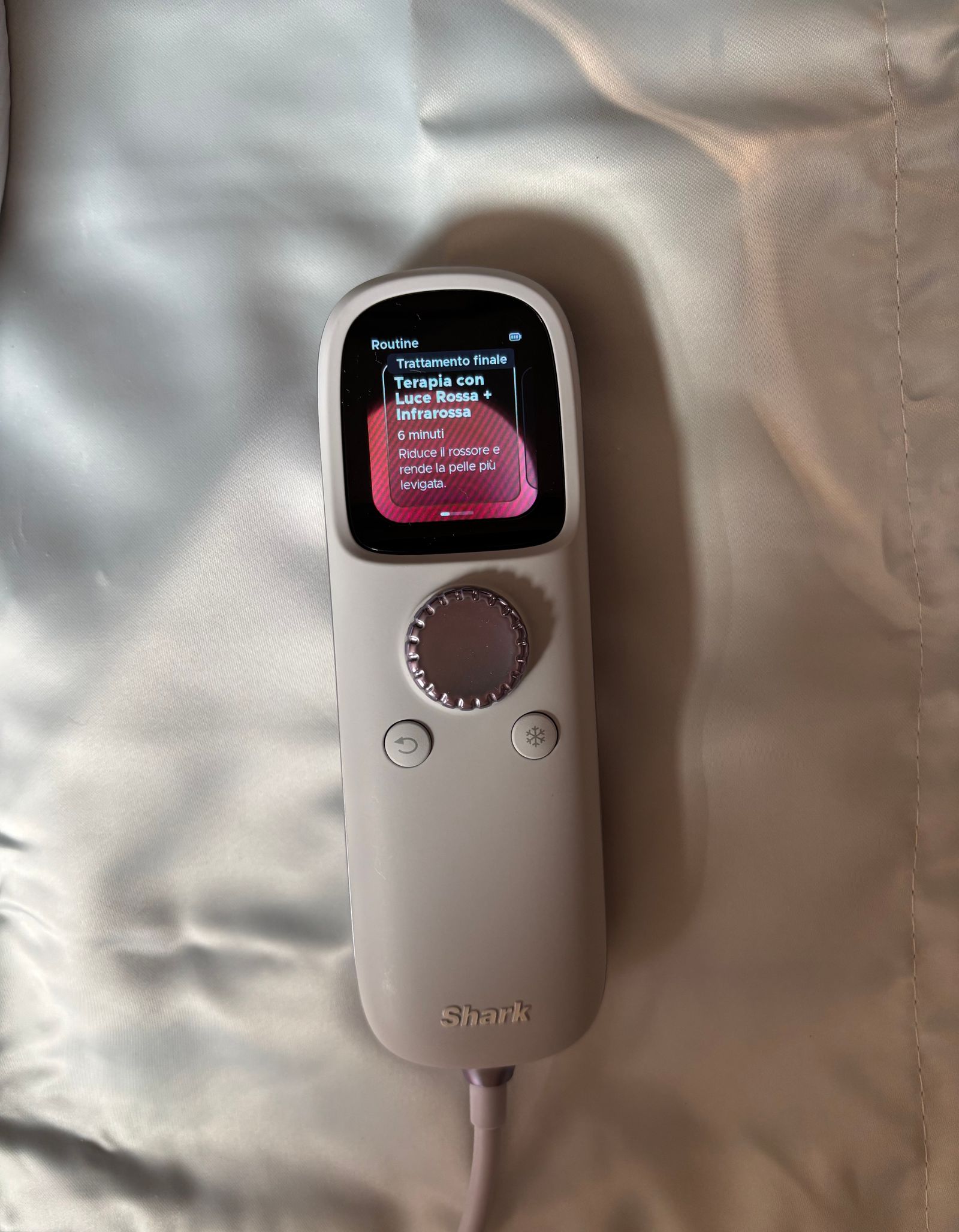 control remoto de la mscara shark cryoglow