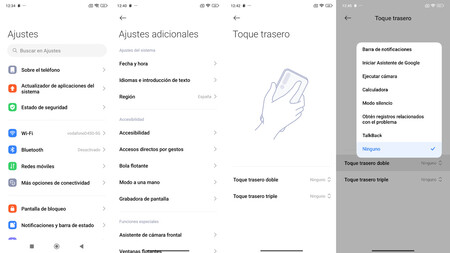 Boton Escondido Trasera Doble Toque Xiaomi