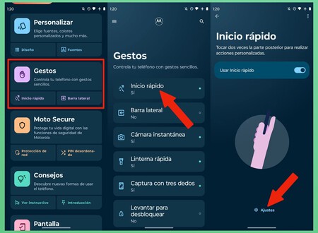 Boton Escondido Trasera Doble Toque Motorola