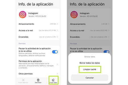 Borrar Cache Android 4
