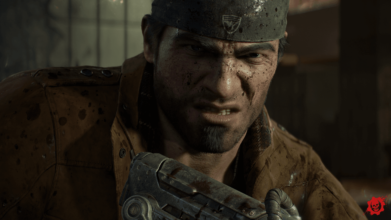 Fotograma de Gears of War. Marcus.