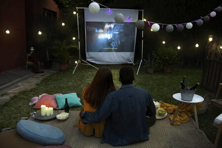 Young Friends Having Fun Cinema Open Air 1