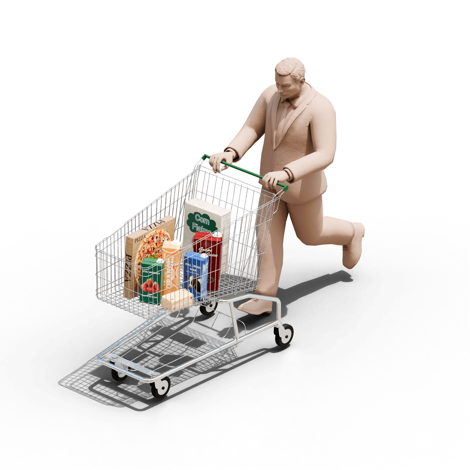 Image may contain Adult Person Shopping Cart Face and Head