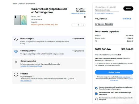 Galaxy Z Fold8 Mexico Como Comprar