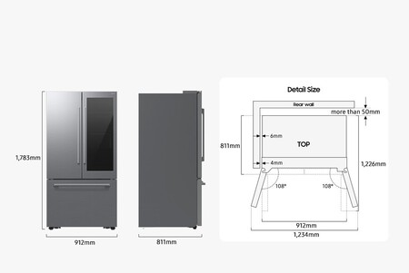 Esta Hecho En Mexico Hace Hielos Esfericos Y Tiene Una Ventana Para Ver Hacia Adentro Samsung Bespoke Ai Con Autoview