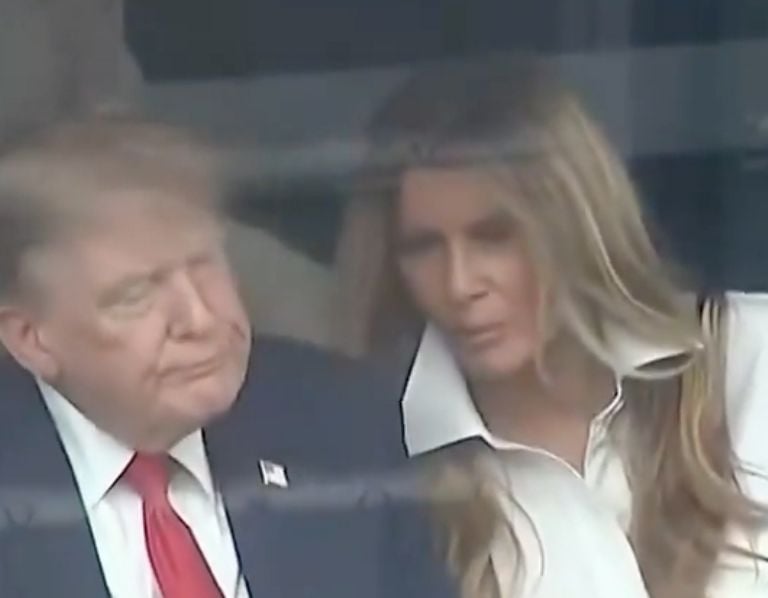 Melania Trump estaba molesta con el presidente de Estados Unidos