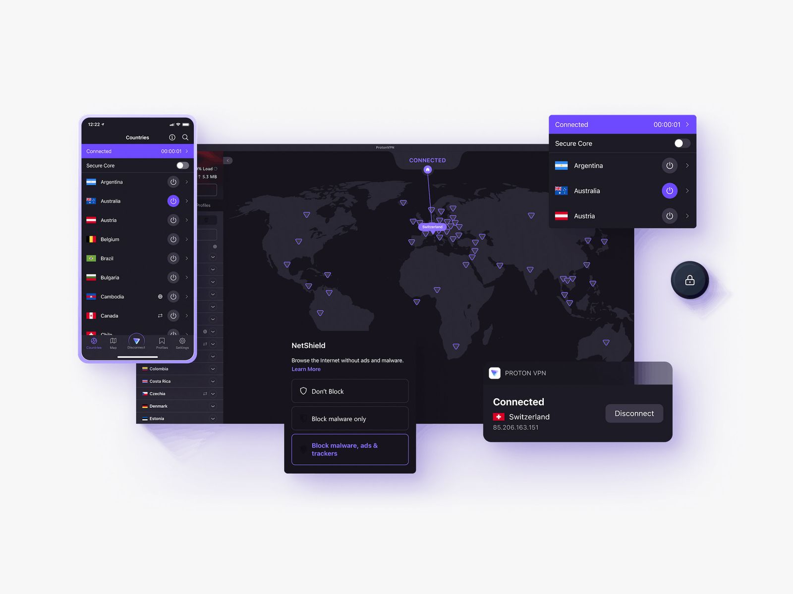 aplicación Proton VPN